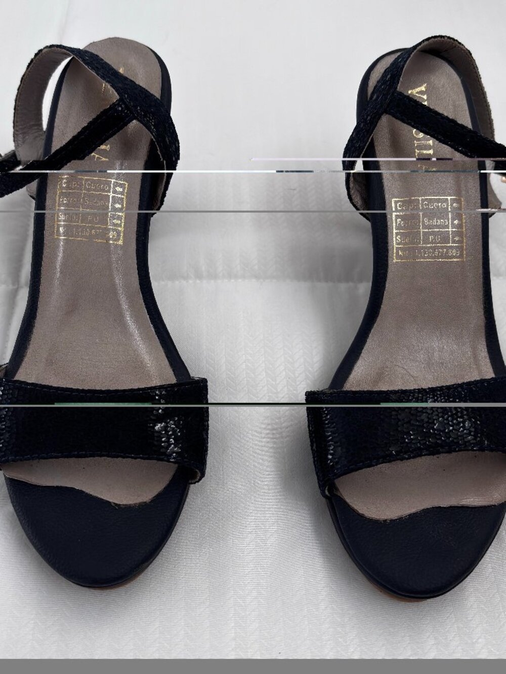 Step into the Spotlight: Sleek Metallic Blue Sandals